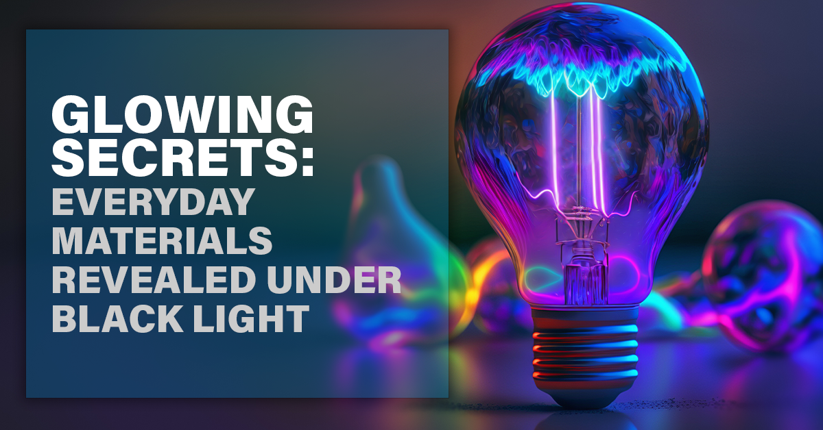 Glowing Secrets Everyday Materials Revealed Under Black Light